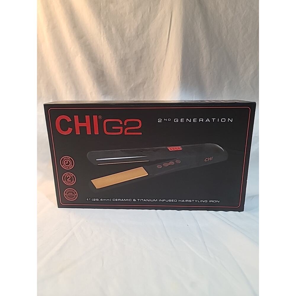 CHI G2 2nd Gen Flat Iron Straightener 1in Ceramic Titanium Digital NIB Sealed